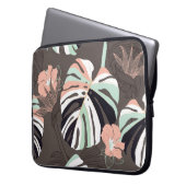 Vintag Nahtloses Muster. Zeitgenössisch tropisch f Laptopschutzhülle (Vorderseite Links)