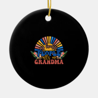 Vintag Nana Keramik Ornament