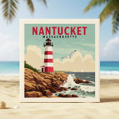 Vintag Nantucket Massachusetts Fliese