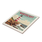 Vintag Nantucket Massachusetts Fliese (Seite)