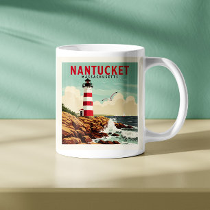 Vintag Nantucket Massachusetts Kaffeetasse