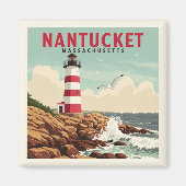Vintag Nantucket Massachusetts Magnet (Vorne)