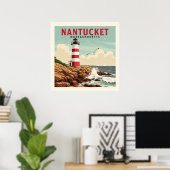 Vintag Nantucket Massachusetts Poster (Heimbüro)