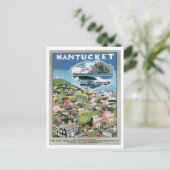 Vintag Nantucket Massachusetts Postkarte (Stehend Vorderseite)