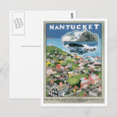 Vintag Nantucket Massachusetts Postkarte (Vorne/Hinten)