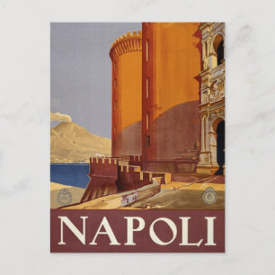 Vintag Napoli Italia Neapel Italien Reisen Postkarte