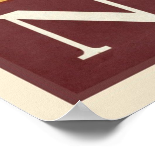 Vintag Napoli, Italien Reiseplakat Poster (Ecke)