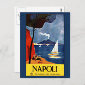 Vintag Napoli (Neapel) Italien Postkarte (Vorne/Hinten)