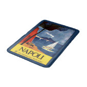 Vintag Napoli Neapel Italien Reiseplanetaste Badematte (Schrägansicht)