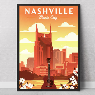 Vintag Nashville Poster