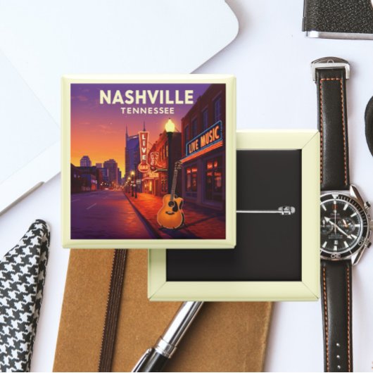 Vintag Nashville Tennessee Button