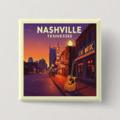 Vintag Nashville Tennessee Button (Vorderseite)