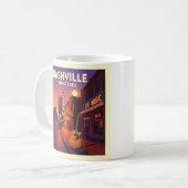 Vintag Nashville Tennessee Kaffeetasse (Vorderseite Links)