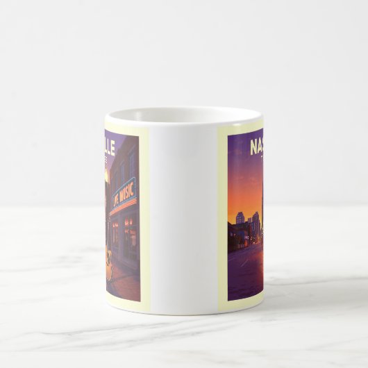 Vintag Nashville Tennessee Kaffeetasse (Mittel)