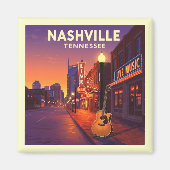 Vintag Nashville Tennessee Magnet (Vorne)