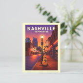 Vintag Nashville Tennessee Postkarte (Stehend Vorderseite)