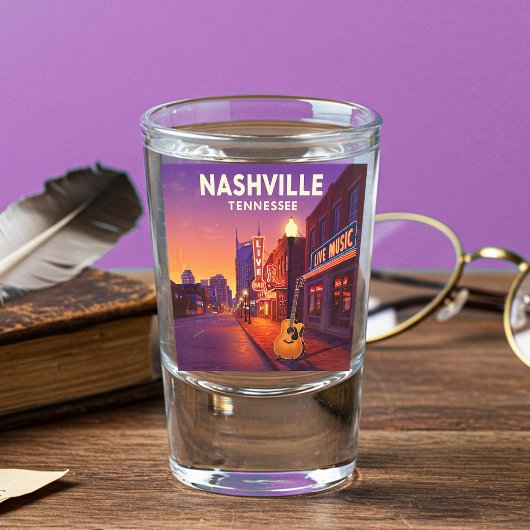 Vintag Nashville Tennessee Schnapsglas