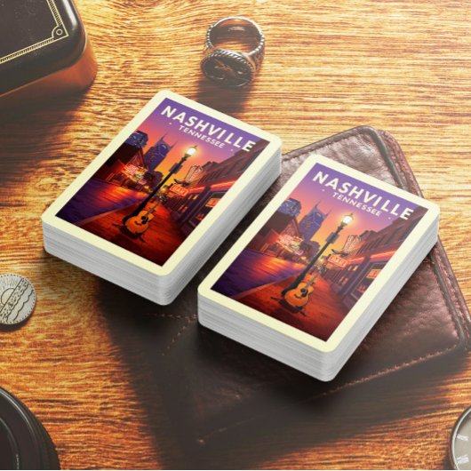 Vintag Nashville Tennessee Spielkarten