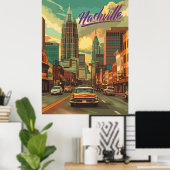 Vintag Nashville Travel Poster (Heimbüro)