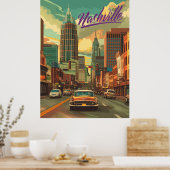 Vintag Nashville Travel Poster (Küche)
