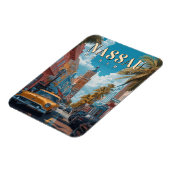 Vintag Nassau Bahamas - Klassisches Tropical Magnet (Linke Seite)