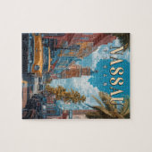 Vintag Nassau Bahamas - Klassisches Tropical Puzzle (Horizontal)