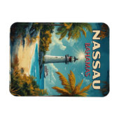 Vintag Nassau Bahamas Magnet (Horizontal)