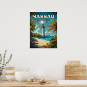Vintag Nassau Bahamas Poster (Küche)