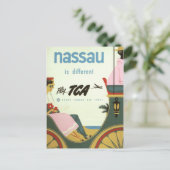 Vintag Nassau Bahamas Travel Postkarte (Stehend Vorderseite)