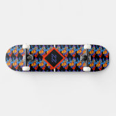 Vintag-Natur-Fischmonogramm personalisieren Skateboard (Horizontal)