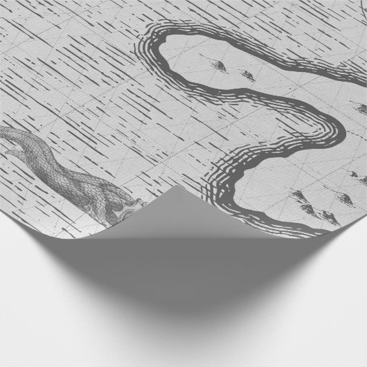 Vintag Nautic Geschenkpapier (Ecke)