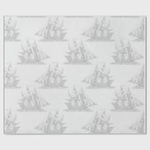 Vintag Nautic Geschenkpapier (Flach)