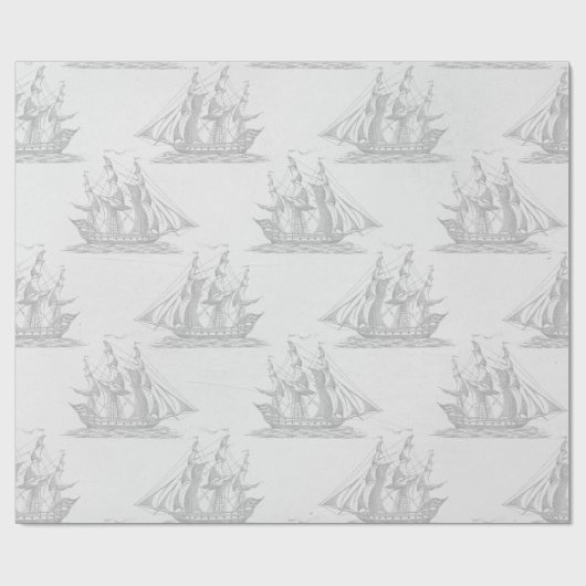 Vintag Nautic Geschenkpapier (Flach)