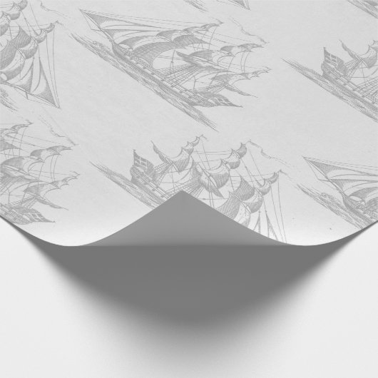 Vintag Nautic Geschenkpapier (Ecke)