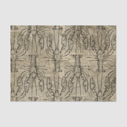 Vintag Nautic Seidenpapier (Vorderseite)