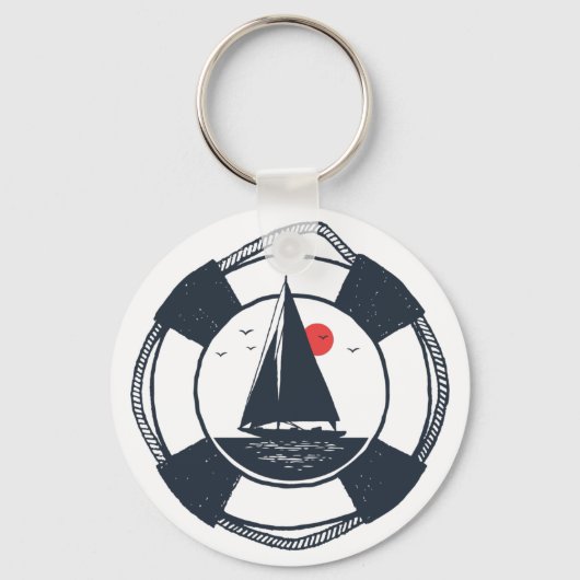 Vintag Nave Saling Schlüsselanhänger (Vorderseite)