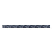 Vintag Navy Blue Garden Blumennacht Satinband (Vorderseite)