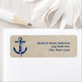 Vintag Navy Blue Nautic Ankeradresse (Insitu)