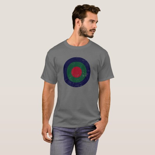 Vintag Navy Green Roundel T-Shirt (Vorne ganz)