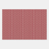 Vintag Navy Lila Red Japan Bishamon Muster Geschenkpapier Set (Vorderseite 3)