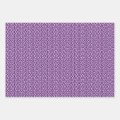 Vintag Navy Lila Red Japan Bishamon Muster Geschenkpapier Set (Vorderseite 2)