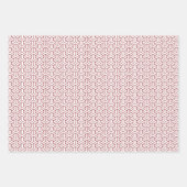 Vintag Navy Lila Red Japan Bishamon Muster Geschenkpapier Set (Vorderseite 3)