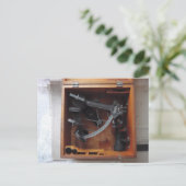 Vintag Navy Sextant Postkarte (Stehend Vorderseite)