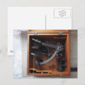 Vintag Navy Sextant Postkarte (Vorne/Hinten)