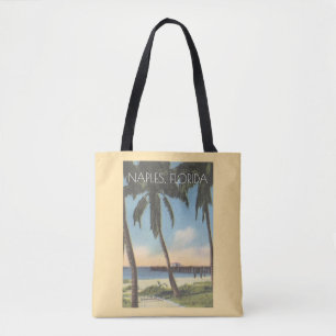 Vintag Neapel, Golf von Florida und Pier Tasche