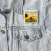 Vintag Nebraska Button (Beispiel)