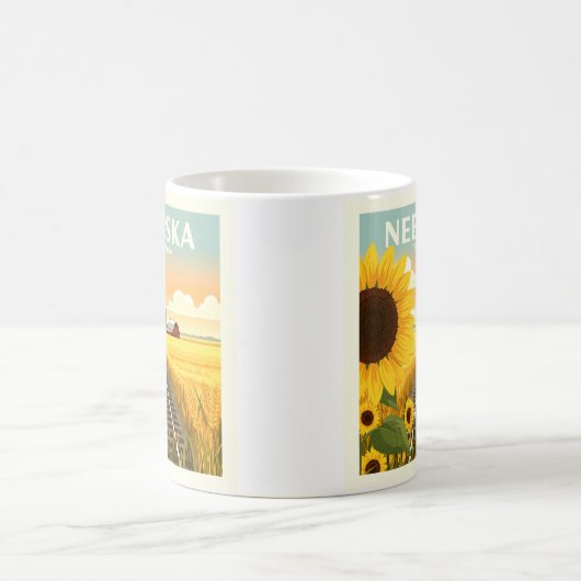 Vintag Nebraska Kaffeetasse (Mittel)