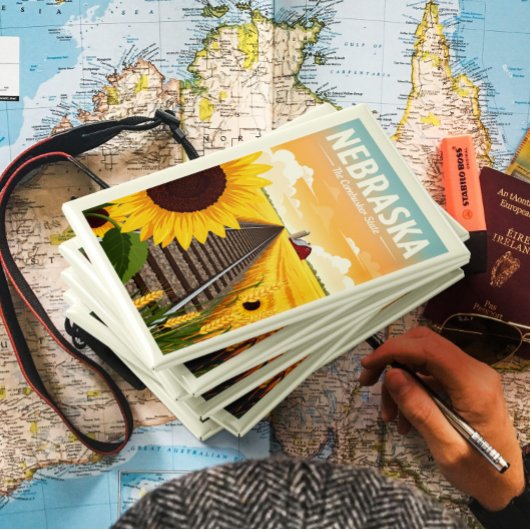 Vintag Nebraska Magnet