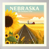 Vintag Nebraska Poster (Vorne)