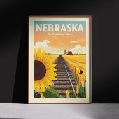Vintag Nebraska Poster